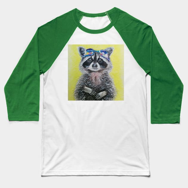 Little Raccoon Baseball T-Shirt by Novaart